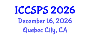 International Conference on Computer Science, Programming and Security (ICCSPS) December 16, 2026 - Quebec City, Canada