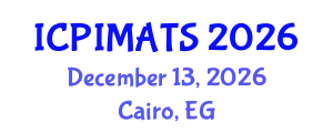 International Conference on Pediatrics, Internal Medicine and Advanced Treatment Strategies (ICPIMATS) December 13, 2026 - Cairo, Egypt