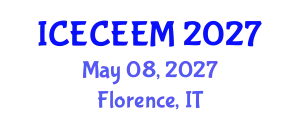 International Conference on Electronics, Communication Engineering and Electronic Media (ICECEEM) May 08, 2027 - Florence, Italy