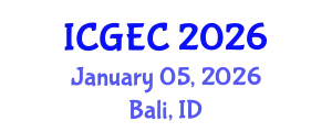 International Conference on Gastroenterology, Endoscopy and Colonoscopy (ICGEC) January 05, 2026 - Bali, Indonesia
