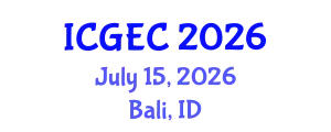 International Conference on Gastroenterology, Endoscopy and Colonoscopy (ICGEC) July 15, 2026 - Bali, Indonesia