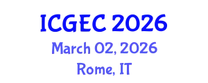 International Conference on Gastroenterology, Endoscopy and Colonoscopy (ICGEC) March 02, 2026 - Rome, Italy