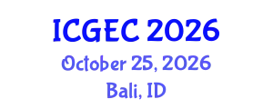 International Conference on Gastroenterology, Endoscopy and Colonoscopy (ICGEC) October 25, 2026 - Bali, Indonesia