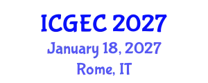 International Conference on Gastroenterology, Endoscopy and Colonoscopy (ICGEC) January 18, 2027 - Rome, Italy