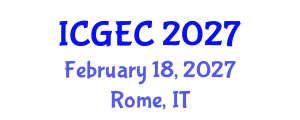 International Conference on Gastroenterology, Endoscopy and Colonoscopy (ICGEC) February 18, 2027 - Rome, Italy