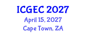 International Conference on Gastroenterology, Endoscopy and Colonoscopy (ICGEC) April 15, 2027 - Cape Town, South Africa