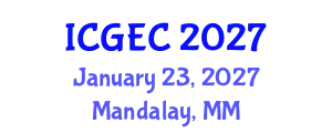 International Conference on Gastroenterology, Endoscopy and Colonoscopy (ICGEC) January 23, 2027 - Mandalay, Myanmar