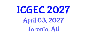 International Conference on Gastroenterology, Endoscopy and Colonoscopy (ICGEC) April 03, 2027 - Toronto, Australia
