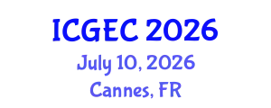 International Conference on Gastroenterology, Endoscopy and Colonoscopy (ICGEC) July 10, 2026 - Cannes, France