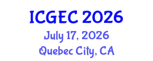 International Conference on Gastroenterology, Endoscopy and Colonoscopy (ICGEC) July 17, 2026 - Quebec City, Canada