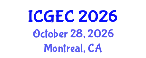International Conference on Gastroenterology, Endoscopy and Colonoscopy (ICGEC) October 28, 2026 - Montreal, Canada