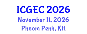 International Conference on Gastroenterology, Endoscopy and Colonoscopy (ICGEC) November 11, 2026 - Phnom Penh, Cambodia