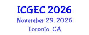 International Conference on Gastroenterology, Endoscopy and Colonoscopy (ICGEC) November 29, 2026 - Toronto, Canada