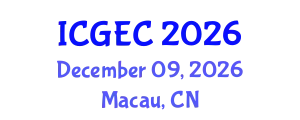 International Conference on Gastroenterology, Endoscopy and Colonoscopy (ICGEC) December 09, 2026 - Macau, China
