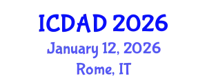 International Conference on Dementia and Alzheimer's Disease (ICDAD) January 12, 2026 - Rome, Italy