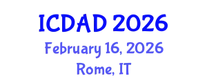 International Conference on Dementia and Alzheimer's Disease (ICDAD) February 16, 2026 - Rome, Italy