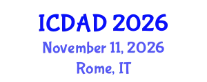 International Conference on Dementia and Alzheimer's Disease (ICDAD) November 11, 2026 - Rome, Italy