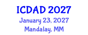 International Conference on Dementia and Alzheimer's Disease (ICDAD) January 23, 2027 - Mandalay, Myanmar