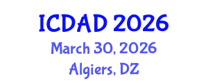 International Conference on Dementia and Alzheimer's Disease (ICDAD) March 30, 2026 - Algiers, Algeria