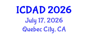 International Conference on Dementia and Alzheimer's Disease (ICDAD) July 17, 2026 - Quebec City, Canada