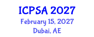 International Conference on Plastic Surgery and Aesthetics (ICPSA) February 15, 2027 - Dubai, United Arab Emirates