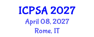 International Conference on Plastic Surgery and Aesthetics (ICPSA) April 08, 2027 - Rome, Italy