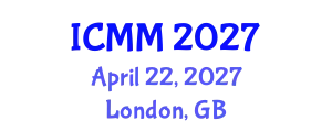 International Conference on Microeconomics and Macroeconomics (ICMM) April 22, 2027 - London, United Kingdom