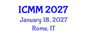 International Conference on Microeconomics and Macroeconomics (ICMM) January 18, 2027 - Rome, Italy