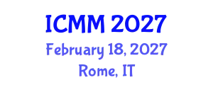 International Conference on Microeconomics and Macroeconomics (ICMM) February 18, 2027 - Rome, Italy