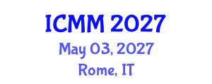 International Conference on Microeconomics and Macroeconomics (ICMM) May 03, 2027 - Rome, Italy