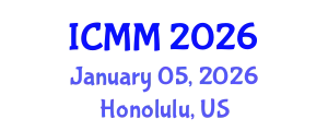 International Conference on Microeconomics and Macroeconomics (ICMM) January 05, 2026 - Honolulu, United States