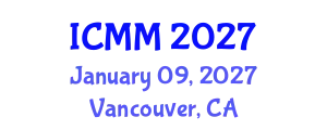 International Conference on Microeconomics and Macroeconomics (ICMM) January 09, 2027 - Vancouver, Canada