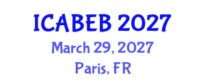 International Conference on Advances in Biomedical Engineering and Bioinformatics (ICABEB) March 29, 2027 - Paris, France
