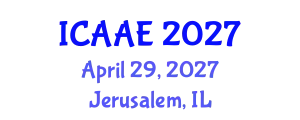 International Conference on Advances in Aerospace Engineering (ICAAE) April 29, 2027 - Jerusalem, Israel