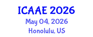 International Conference on Advances in Aerospace Engineering (ICAAE) May 04, 2026 - Honolulu, United States