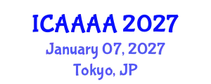 International Conference on Applied Aerodynamics, Aeronautics and Astronautics (ICAAAA) January 07, 2027 - Tokyo, Japan