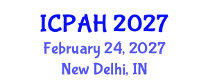 International Conference on Physical Activity and Health (ICPAH) February 24, 2027 - New Delhi, India