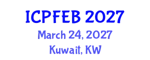 International Conference on Plant, Food and Environmental Biotechnology (ICPFEB) March 24, 2027 - Kuwait, Kuwait