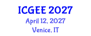 International Conference on Gender Equality in Education (ICGEE) April 12, 2027 - Venice, Italy