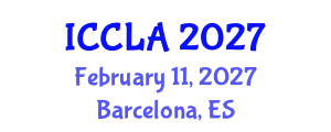 International Conference on Child Language Acquisition (ICCLA) February 11, 2027 - Barcelona, Spain