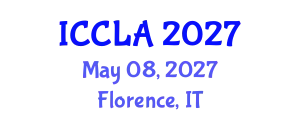 International Conference on Child Language Acquisition (ICCLA) May 08, 2027 - Florence, Italy