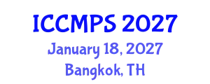 International Conference on Construction Management, Planning and Scheduling (ICCMPS) January 18, 2027 - Bangkok, Thailand