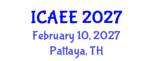 International Conference on Agricultural Environment and Economics (ICAEE) February 10, 2027 - Pattaya, Thailand