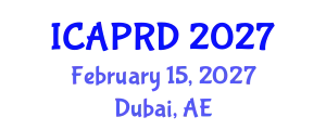 International Conference on Agricultural Policies and Rural Development (ICAPRD) February 15, 2027 - Dubai, United Arab Emirates