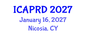 International Conference on Agricultural Policies and Rural Development (ICAPRD) January 16, 2027 - Nicosia, Cyprus