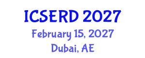International Conference on Science Education, Research and Development (ICSERD) February 15, 2027 - Dubai, United Arab Emirates