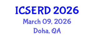 International Conference on Science Education, Research and Development (ICSERD) March 09, 2026 - Doha, Qatar