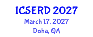 International Conference on Science Education, Research and Development (ICSERD) March 17, 2027 - Doha, Qatar