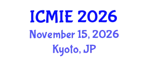 International Conference on Medical Informatics and Engineering (ICMIE) November 15, 2026 - Kyoto, Japan
