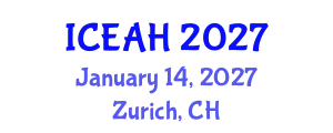 International Conference on Environment, Air Pollution and Health (ICEAH) January 14, 2027 - Zurich, Switzerland